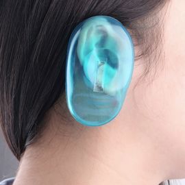 Chiny Chroń silikonowe nauszniki, niebieskie przezroczyste silikonowe uszy do użytku osobistego / salonu fryzjerskiego fabryka