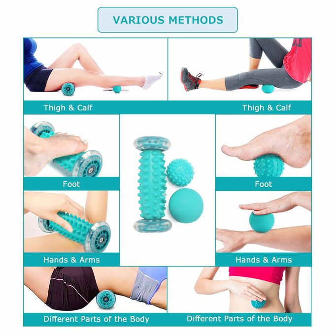 Nietoksyczny wałek do masażu stóp Shiatsu Dostosowane logo do leczenia powięzi podeszwy